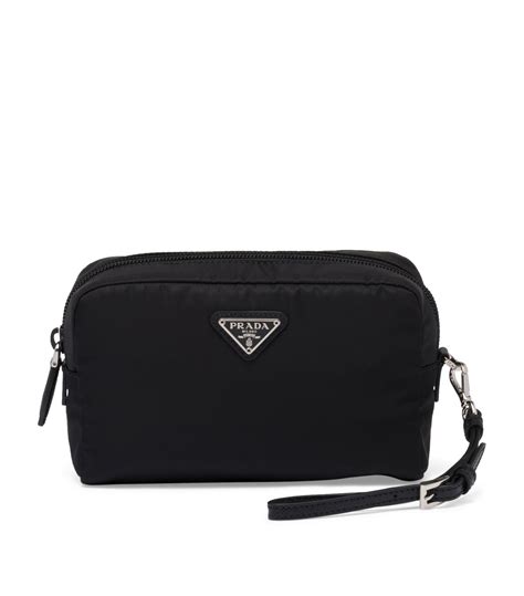 prada cosmetic bag black|Prada handbags outlet uk.